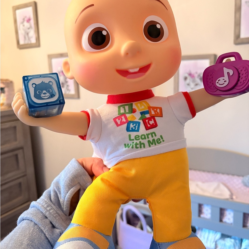 Learn With Me! Yellow and White Interactive Baby Doll